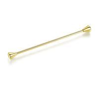 HONEY BEAR spilla da colletto per camicia da uomo, smoking,Collare Clip collar pin acciaio inossidabile per regalo di nozze affari (Testa conica Oro)