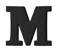 HONEY BEAR Uomo/Donna Lettera Spilla Pin Costume Spilla di Uomini Pin Camicetta Collare Pulsante Masch,Acciaio Inossidabile,Nero (M 0.94 inches)