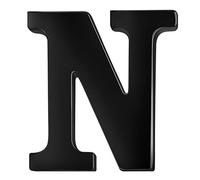 HONEY BEAR Uomo/Donna Lettera Spilla Pin Costume Spilla di Uomini Pin Camicetta Collare Pulsante Masch,Acciaio Inossidabile,Nero (N 0.94 inches)