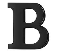 HONEY BEAR Uomo/Donna Lettera Spilla Pin Costume Spilla di Uomini Pin Camicetta Collare Pulsante Masch,Acciaio Inossidabile,Nero (B 0.59inches)