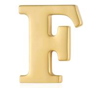 HONEY BEAR Uomo/Donna Lettera Spilla Pin Costume Spilla di Uomini Pin Camicetta Collare Pulsante Masch,Oro (F-0.59inch)