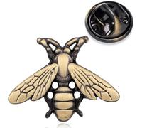 HONEY BEAR Uomo/Donna Spilla Pin Ape da Miele Retrò Costume Spilla di Uomini Pin Camicetta Collare Pulsante Masch,Oro con nero