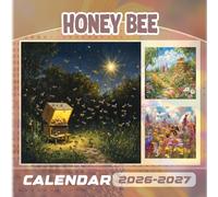 Honey Bee Calendar 2026-2027: 18 Month Planner To Keep You On Track from Sep 2026 to Dec 2027,Square 8.5 x 8.5 Inches Gift For Organizing & Planning