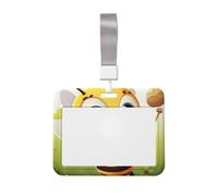 Honey Bee - Porta badge impermeabile con finestra trasparente per documenti, per donne, uomini, personale in ufficio, insegnanti, infermieri