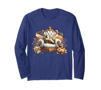 Honey Bee Queen On A Victorian Chair for Women Floral Flower Maglia a Manica