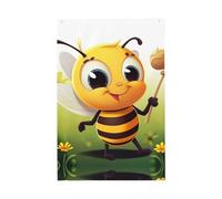 Honey Bee Welcome Garden Flag 0,6 x 0,9 m Double Sided No Fade House Yard Bandiere Photo Sfondo Banner per Cortile Portico Prato Decorazione Esterna