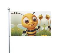 Honey Bee Welcome Garden Flag 90x150 Cm No Fade Double Sided Casa Yard Bandiere Outdoor Banner Decor Per Cortile Portico Prato
