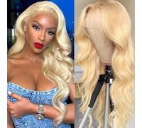 Honey Bionda Body Wave Lace Front Parrucche Dei Capelli Umani 613 Parrucca 180% Densità 13x4 HD 613 Parrucca frontale in pizzo 10A Parrucca bionda brasiliana Capelli umani per le donne(24 Inch)