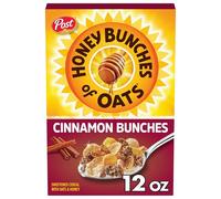 Honey Bunches of Oats Mazzi di cannella, cuore sano, basso contenuto di grassi, a base di cereali integrali, 12 once