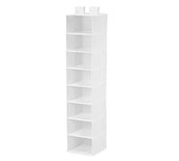Honey Can Do SFT-01239 Organizzatore Verticale Appendiabiti con 8 Ripiani, Altro, Bianco, 31.75x3.81x31.75 cm