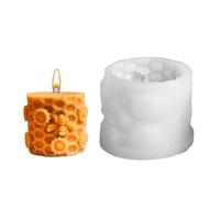 Honey Comb Resin Making Mold - Cylinder Silicone Material | 3D Candle Soap Mould And Casting Art Quick Release | For Home Decoration Candy Birthday Party Ornament And DIY Crafts Use