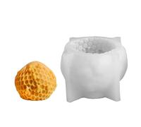 Honey Comb Resin Mold - Cylinder Soap Mold | Silicone Candle Mould | Silicone Material 7.6x7.6x7.1cm 100g - Animal Resin Art Quick Release - For Aromatherapy Home Decoration - Flexible Reusable Easy C