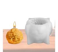 Honey Comb Silicone Mold - Cylinder Soap Mold | 3D Candle Mould | Quick Release Casting Home Decoration, Animal Resin Art Suitable For Fondant & Baking