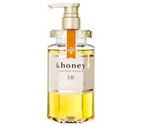 & Honey &honey Deep Moist Hair Shampoo Step1.0 (Moist Wash) Pump 440ml - Peony Honey Scent (Green Tea Set)