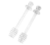 Honey Dipper Stick - 2 x Honey Stirrer, Kitchen Tools Clear Stir Wand for Collecting Dispensing Syrup Pot Jar Containers Jam Beverage