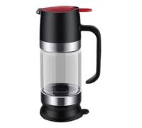 Honey Dispenser, Glass Honey Jar, Push-Type Honey Container, Maple Syrup Dispenser, Honey Dispenser With Handle, 9 Oz Honey Jar, Glass Syrup Dispenser, Honey Pot For Coffee, Clear Honey Container