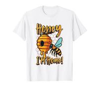 Honey I'm Home Apicoltura Divertente Apicoltore Maglietta