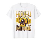 Honey I'm Home Apicoltura Divertente Apicoltore Maglietta