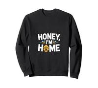 Honey Im Home - Tema a Nido d'Ape per Amanti delle api Felpa