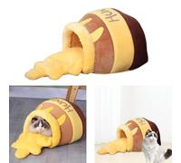 Honey Pot Puppy Pet Cat Sleep Bed, Warm, Small Dog Cave Bed, Cartoon House con