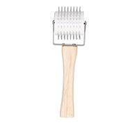 Honey Uncapping Rullo in acciaio inossidabile Apicoltore Apicoltore Ai rullo strumento di estrazione di api manico in legno durevole per fattorie e fabbriche di apicoltura design