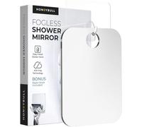 HONEYBULL Specchio da Doccia Antiappannamento con Supporto per Rasoio, Specchio Piatto Anti-Appannamento per la Rasatura e il Bagno (Piccolo)