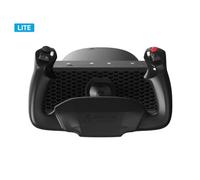 Honeycomb Alpha LITE - Cloche compatta per simulazione di volo, rotazione a 180°, pulsanti programmabili, albero in acciaio robusto, design chiaro ideale per principianti, compatibile con MSFS 20/24