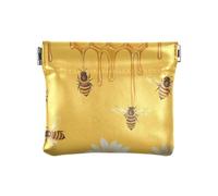 Honeycomb Bees Daisies Giallo Donna Piccola Borsa in Pelle Cambiamento Portatile Mini Portamonete Borse per Le Donne Viaggio, Margherite api a nido d'ape giallo, 1 size, Stampa artistica