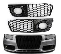 Honeycomb Mesh Fog Light Open Vent Griglia anteriore Per Audi A4 B8 2009-12 Y0 Y