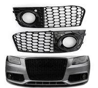 Honeycomb Mesh Fog Light Open Vent Griglia anteriore Per Audi A4 B8 2009-2012 Y0