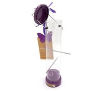 Honeyfields 71481397 - Mangiatoia da appendere per uccelli selvatici, in metallo e resistente, per uso esterno e giardino, colore verde, facile da pulire, ideale per mangime per uccelli selvatici,