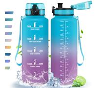 HoneyHolly Borraccia, 1,5L, Borraccia Sportiva, Borraccia Motivazionale, Senza BPA, Bottiglia Acqua per Sport, Fitness, Yoga, Scuola, Ufficio