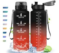 HoneyHolly Borraccia, 1,5L, Borraccia Sportiva, Borraccia Motivazionale, Senza BPA, Bottiglia Acqua per Sport, Fitness, Yoga, Scuola, Ufficio