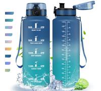 HoneyHolly Borraccia, 1,5L, Borraccia Sportiva, Borraccia Motivazionale, Senza BPA, Bottiglia Acqua per Sport, Fitness, Yoga, Scuola, Ufficio