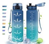 HoneyHolly Borraccia, 1L, Borraccia Sportiva, Borraccia Motivazionale, Senza BPA, Bottiglia Acqua per Sport, Fitness, Yoga, Scuola, Ufficio