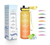 HoneyHolly Borraccia, 500ML A prova di perdite Borraccia Motivazionale, Riutilizzabile Borracce Bambini, Semplice e Portatile, Bottiglia Acqua per Corsa, Bicicletta, Lavoro, Scuola, Water Bottle