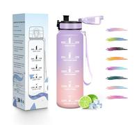 HoneyHolly Borraccia, 500ML A prova di perdite Borraccia Motivazionale, Riutilizzabile Borracce Bambini, Semplice e Portatile, Bottiglia Acqua per Corsa, Bicicletta, Lavoro, Scuola, Water Bottle