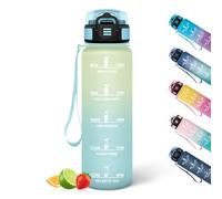 HoneyHolly Borraccia, 500ML A prova di perdite Borraccia Motivazionale, Riutilizzabile Borraccia Bambini, Semplice e Portatile, Bottiglia Acqua per Corsa, Bicicletta, Lavoro, Scuola, Borracce