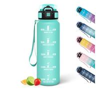 HoneyHolly Borraccia, 500ML A prova di perdite Borraccia Motivazionale, Riutilizzabile Borraccia Bambini, Semplice e Portatile, Bottiglia Acqua per Corsa, Bicicletta, Lavoro, Scuola, Borracce