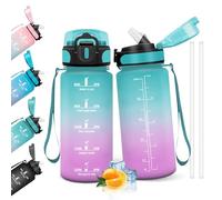 HoneyHolly Borraccia 500Ml, Senza BPA & A Prova di Perdita, Borracce con Cannuccia, Reutilizables, Borraccia Scuola Elementare, Water Bottle per Scuola, Palestra, Ufficio, Running