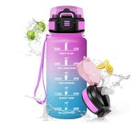 HoneyHolly Borraccia 500Ml, Senza BPA & A Prova di Perdita, Borracce con Cannuccia, Reutilizables, Water Bottle Scuola Elementare, Borraccia Motivazionale per Scuola, Palestra, Ufficio, Running