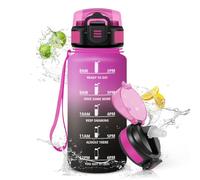 HoneyHolly Borraccia 500Ml, Senza BPA & A Prova di Perdita, Borracce con Cannuccia, Reutilizables, Water Bottle Scuola Elementare, Borraccia Motivazionale per Scuola, Palestra, Ufficio, Running