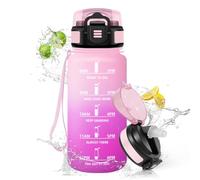HoneyHolly Borraccia 500Ml, Senza BPA & A Prova di Perdita, Borraccia con Cannuccia, Reutilizables, Water Bottle Scuola Elementare, Borracce Motivazionale per Scuola, Palestra, Ufficio, Running