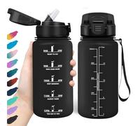 HoneyHolly Borraccia con Cannuccia 500Ml, Senza BPA & A Prova di Perdita, Reutilizables, Borraccia Scuola Elementare, per Scuola, Palestra, Ufficio, Running