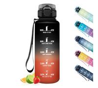 HoneyHolly Borraccia, Indicatore del Tempo, Borraccia 1,5 Litri, A Prova di Perdite, Borracce Motivazionale, Riutilizzabile, Borracce per Palestra, Lavoro, Campeggio, Escursionismo