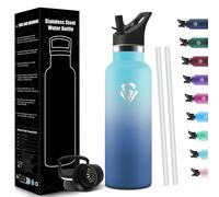 HoneyHolly Borraccia Termica 750 ML, 18/8 Ac 750 ml Azzurro & Blu Scuro - 750 Ml
