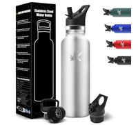 HoneyHolly Borraccia Termica 750 ML, Senza BPA, Bottiglia Termica, Sottovuoto a Doppia Parete, Borracce Termiche, 18/8 Acciaio Inox, Borraccia Acciaio, con Cannuccia, Termos per Palestra, Sport, Bici