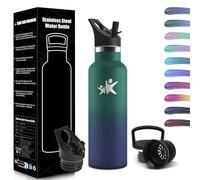 HoneyHolly Borraccia Termica Bambini 500 ML, Senza BPA, Borraccia Termica, 18/8 Acciaio Inox, Bottiglia Termica, Sottovuoto a Doppia Parete, Borracce Termiche, con Cannuccia, Termos per Scuola, Sport