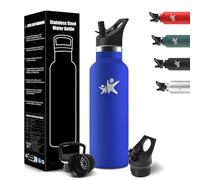 HoneyHolly Borraccia Termica Bambini 500 ML, Senza BPA, Borraccia Termica, 18/8 Acciaio Inox, Bottiglia Termica, Sottovuoto a Doppia Parete, Borracce Termiche, con Cannuccia, Termos per Scuola, Sport