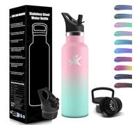 HoneyHolly Borraccia Termica Bambini 500 ML, Senza BPA, Borraccia Termica, 18/8 Acciaio Inox, Bottiglia Termica, Sottovuoto a Doppia Parete, Borracce Termiche, con Cannuccia, Termos per Scuola, Sport